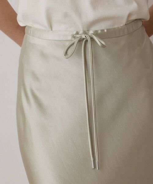 GRACE CONTINENTAL / グレースコンチネンタル ロング・マキシ丈スカート | サテンストレッチイージースカート | 詳細9