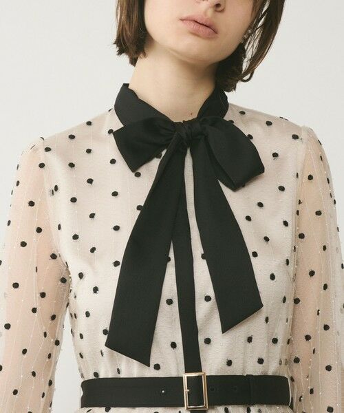 GRACE CONTINENTAL / グレースコンチネンタル ドレス | ビーズ刺繍ドットドレス | 詳細3