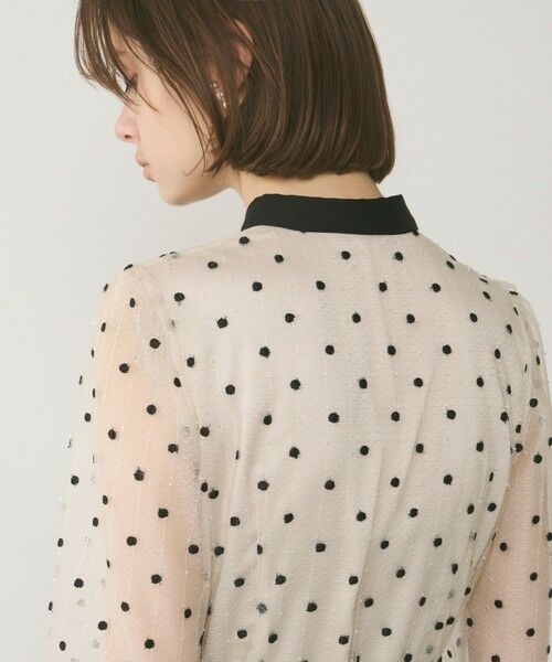 GRACE CONTINENTAL / グレースコンチネンタル ドレス | ビーズ刺繍ドットドレス | 詳細4