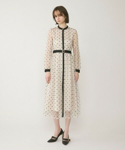 GRACE CONTINENTAL / グレースコンチネンタル ドレス | ビーズ刺繍ドットドレス | 詳細5