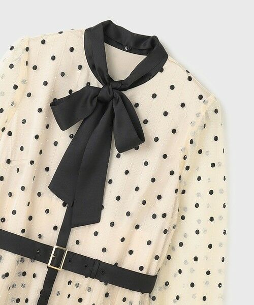 GRACE CONTINENTAL / グレースコンチネンタル ドレス | ビーズ刺繍ドットドレス | 詳細8