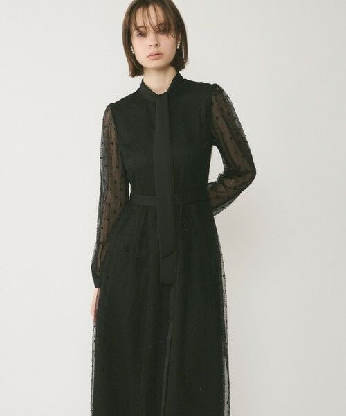 GRACE CONTINENTAL / グレースコンチネンタル ドレス | ビーズ刺繍ドットドレス | 詳細9