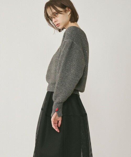 GRACE CONTINENTAL / グレースコンチネンタル ニット・セーター | ラメリップニットトップ | 詳細1