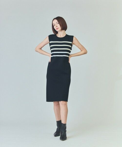 GRACE CONTINENTAL / グレースコンチネンタル ロング・マキシ丈ワンピース | ボーダーパールワンピース | 詳細11