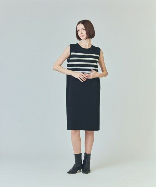 GRACE CONTINENTAL / グレースコンチネンタル ロング・マキシ丈ワンピース | ボーダーパールワンピース | 詳細12