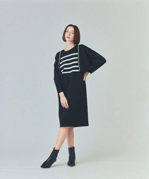 GRACE CONTINENTAL / グレースコンチネンタル ロング・マキシ丈ワンピース | ボーダーパールワンピース | 詳細14