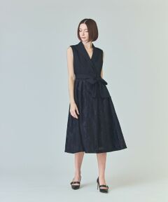 GRACE CONTINENTAL / グレースコンチネンタル ロング・マキシ丈ワンピース | フラワージャガードテーラードレス