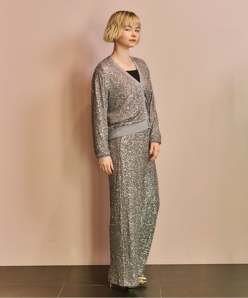 GRACE CONTINENTAL / グレースコンチネンタル カーディガン・ボレロ | スパンコールニットカーディガン | 詳細10