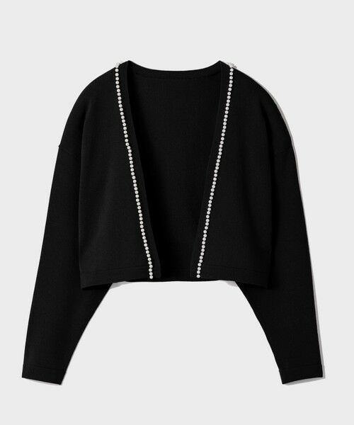 GRACE CONTINENTAL / グレースコンチネンタル カーディガン・ボレロ | パールショートカーディガン | 詳細16