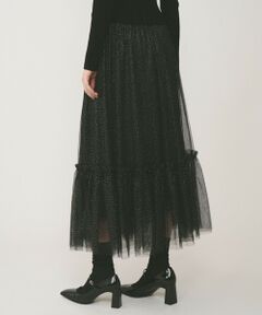 GRACE CONTINENTAL / グレースコンチネンタル ロング・マキシ丈スカート | ラメチュールギャザースカート