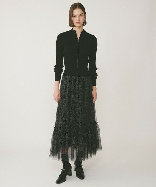 GRACE CONTINENTAL / グレースコンチネンタル ロング・マキシ丈スカート | ラメチュールギャザースカート | 詳細12