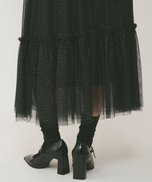 GRACE CONTINENTAL / グレースコンチネンタル ロング・マキシ丈スカート | ラメチュールギャザースカート | 詳細15