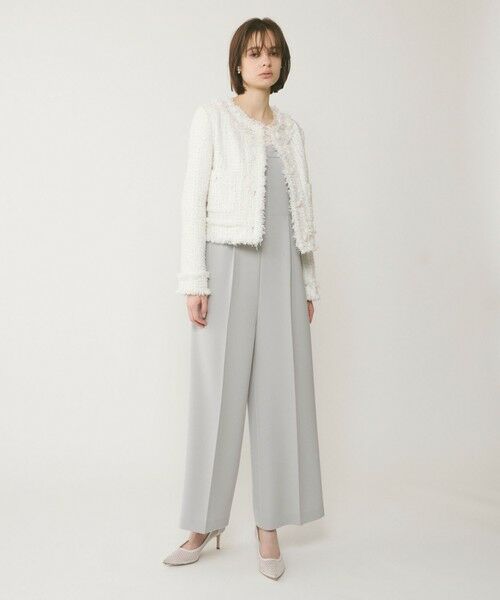 GRACE CONTINENTAL / グレースコンチネンタル ノーカラージャケット | フリンジツイードジャケット | 詳細1