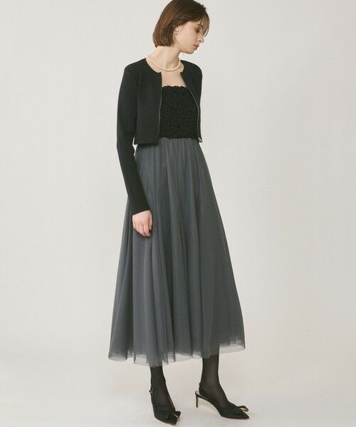 GRACE CONTINENTAL / グレースコンチネンタル ドレス | シャーリングベアドレス | 詳細3