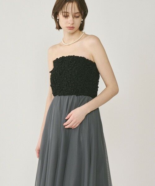 GRACE CONTINENTAL / グレースコンチネンタル ドレス | シャーリングベアドレス | 詳細1
