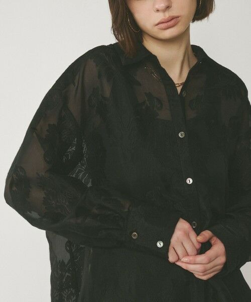 GRACE CONTINENTAL / グレースコンチネンタル シャツ・ブラウス | オーナメントオーバーシャツ | 詳細9