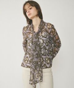 GRACE CONTINENTAL / グレースコンチネンタル シャツ・ブラウス | ボウタイ付レースブラウス