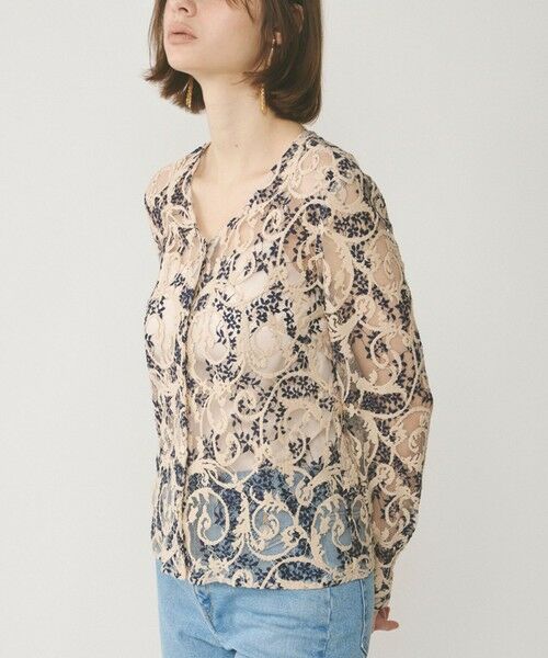 GRACE CONTINENTAL / グレースコンチネンタル シャツ・ブラウス | ボウタイ付レースブラウス | 詳細5