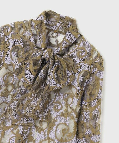 GRACE CONTINENTAL / グレースコンチネンタル シャツ・ブラウス | ボウタイ付レースブラウス | 詳細12