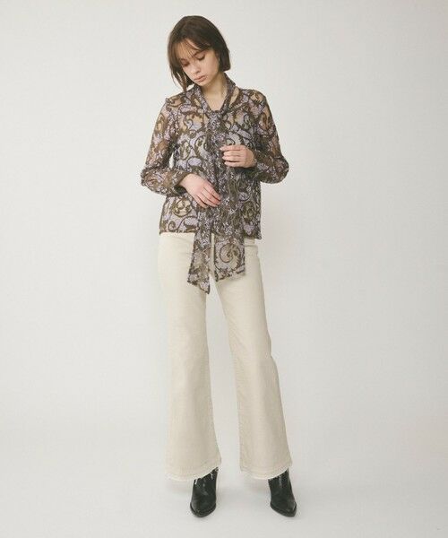 GRACE CONTINENTAL / グレースコンチネンタル シャツ・ブラウス | ボウタイ付レースブラウス | 詳細7