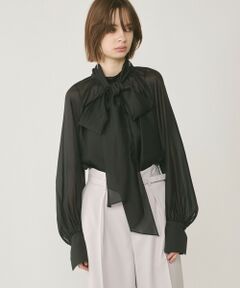 GRACE CONTINENTAL / グレースコンチネンタル シャツ・ブラウス | シアーボウタイブラウス