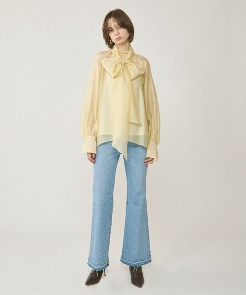 GRACE CONTINENTAL / グレースコンチネンタル シャツ・ブラウス | シアーボウタイブラウス | 詳細5