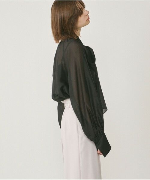 GRACE CONTINENTAL / グレースコンチネンタル シャツ・ブラウス | シアーボウタイブラウス | 詳細13