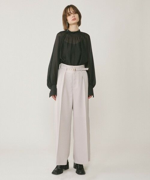 GRACE CONTINENTAL / グレースコンチネンタル シャツ・ブラウス | シアーボウタイブラウス | 詳細14