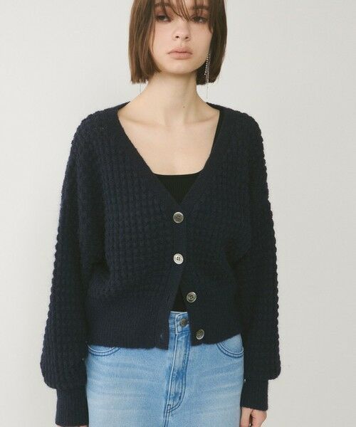 GRACE CONTINENTAL - 【ラブリー】パフスリーブニットカーデ 刺繍パフスリーブニットトップ / GRACE CONTINENTAL | GRACE