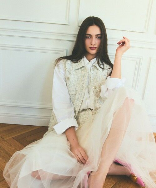 GRACE CONTINENTAL / グレースコンチネンタル ベスト | ツイードカバーオールジレ | 詳細10