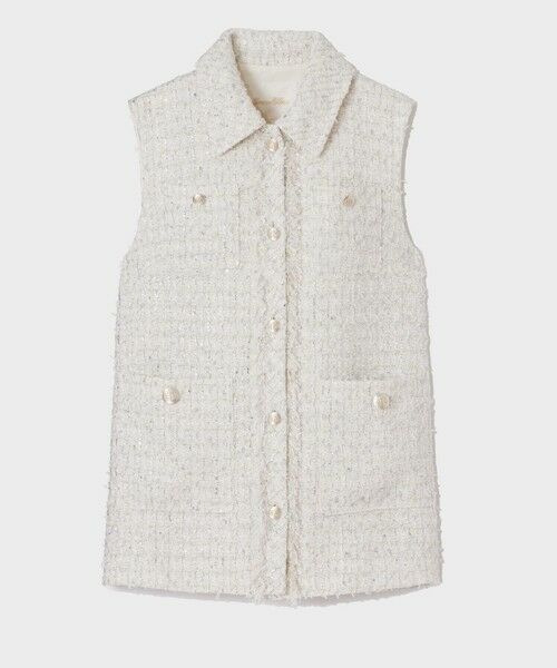 GRACE CONTINENTAL / グレースコンチネンタル ベスト | ツイードカバーオールジレ | 詳細11