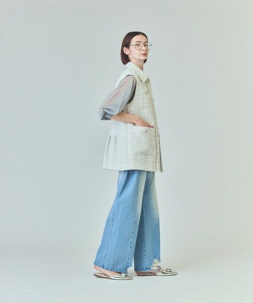 GRACE CONTINENTAL / グレースコンチネンタル ベスト | ツイードカバーオールジレ | 詳細4