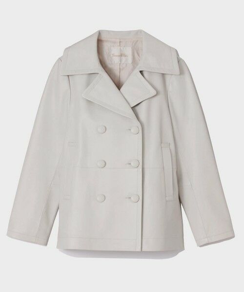 GRACE CONTINENTAL / グレースコンチネンタル ピーコート | ラムレザーPコート | 詳細7