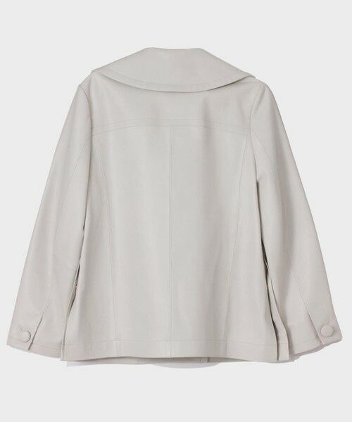 GRACE CONTINENTAL / グレースコンチネンタル ピーコート | ラムレザーPコート | 詳細8