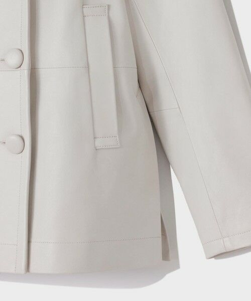 GRACE CONTINENTAL / グレースコンチネンタル ピーコート | ラムレザーPコート | 詳細9
