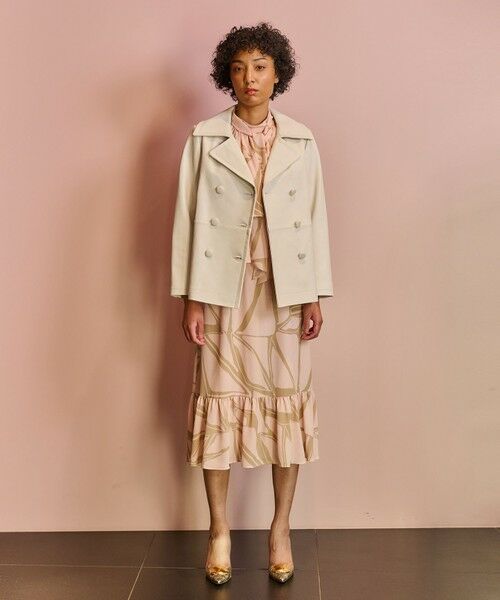 GRACE CONTINENTAL / グレースコンチネンタル ピーコート | ラムレザーPコート | 詳細11