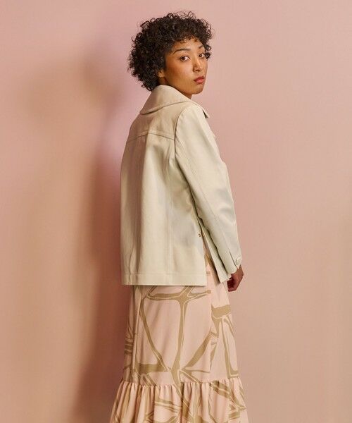 GRACE CONTINENTAL / グレースコンチネンタル ピーコート | ラムレザーPコート | 詳細14