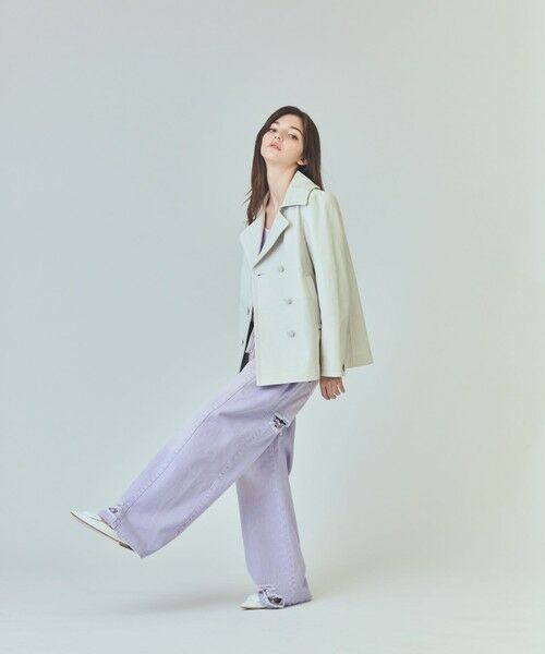 GRACE CONTINENTAL / グレースコンチネンタル ピーコート | ラムレザーPコート | 詳細2