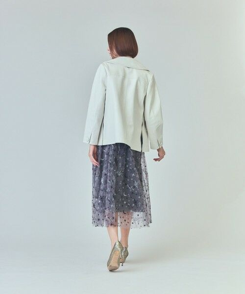 GRACE CONTINENTAL / グレースコンチネンタル ピーコート | ラムレザーPコート | 詳細5