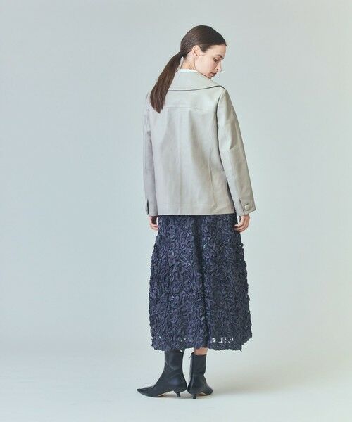 GRACE CONTINENTAL / グレースコンチネンタル ピーコート | ラムレザーPコート | 詳細15