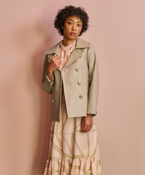 GRACE CONTINENTAL / グレースコンチネンタル ピーコート | ラムレザーPコート | 詳細19