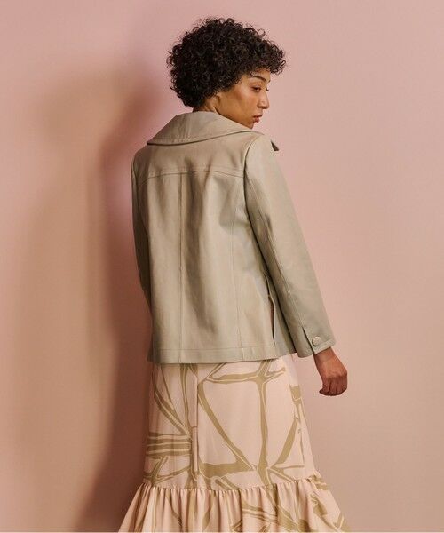 GRACE CONTINENTAL / グレースコンチネンタル ピーコート | ラムレザーPコート | 詳細20