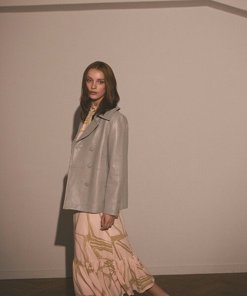 GRACE CONTINENTAL / グレースコンチネンタル ピーコート | ラムレザーPコート | 詳細23