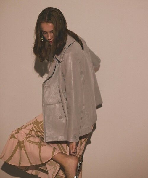 GRACE CONTINENTAL / グレースコンチネンタル ピーコート | ラムレザーPコート | 詳細24