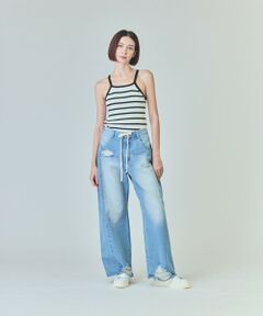 GRACE CONTINENTAL / グレースコンチネンタル デニムパンツ | ドロストウエストデニムパンツ