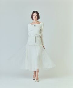 GRACE CONTINENTAL / グレースコンチネンタル ロング・マキシ丈スカート | ツイードコンビチュールスカート