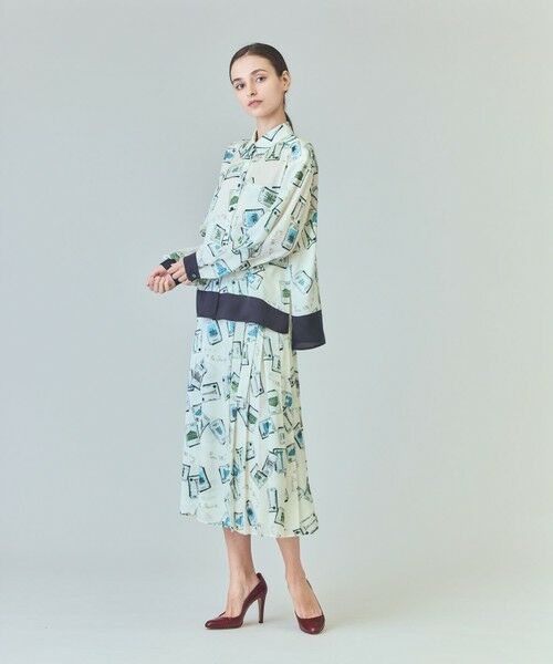 GRACE CONTINENTAL / グレースコンチネンタル ロング・マキシ丈スカート | トランププリントラップスカート | 詳細1