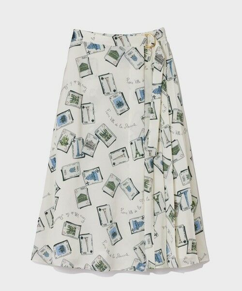 GRACE CONTINENTAL / グレースコンチネンタル ロング・マキシ丈スカート | トランププリントラップスカート | 詳細5