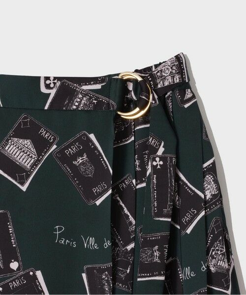 GRACE CONTINENTAL / グレースコンチネンタル ロング・マキシ丈スカート | トランププリントラップスカート | 詳細11