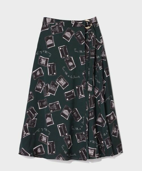 GRACE CONTINENTAL / グレースコンチネンタル ロング・マキシ丈スカート | トランププリントラップスカート | 詳細9